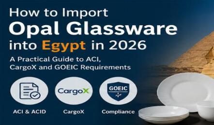 How to Import Opal Glassware into Egypt in 2026: A Practical Guide to ACI, CargoX and GOEIC Requirements