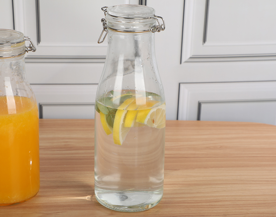 400/1000ML Classic Glass Bottle with Lid Factory Price
