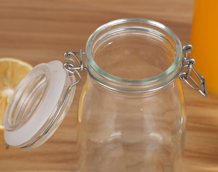 400/1000ML Classic Glass Bottle with Lid Factory Price