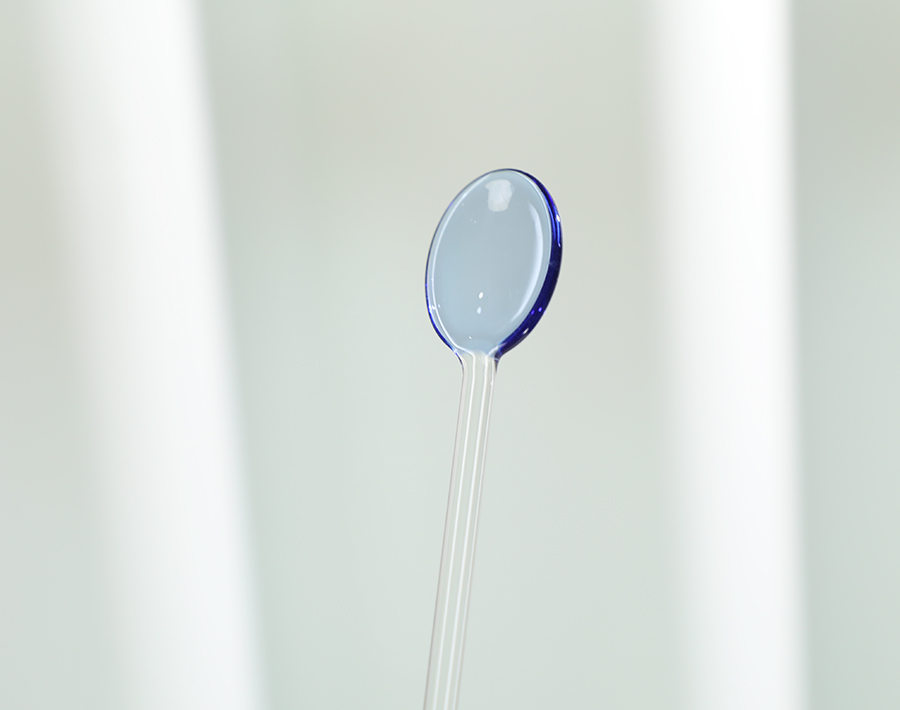 High Borosilicate Glass Colorful Spoon