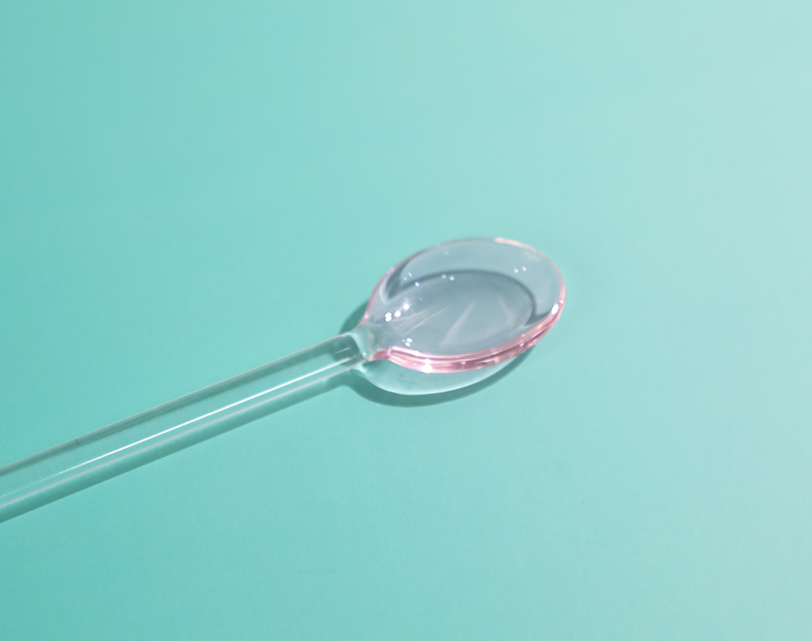 High Borosilicate Glass Colorful Spoon