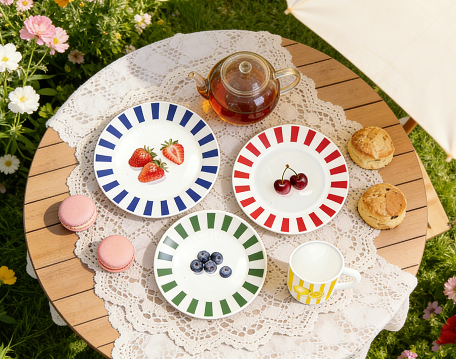 New collection high quality opal glass 16pcs dinnerware set with decal